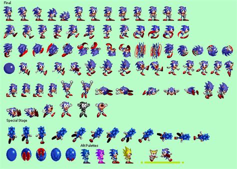 Sonic CD styled Sonic 2 Sprites by CrazyLifeGamer on DeviantArt