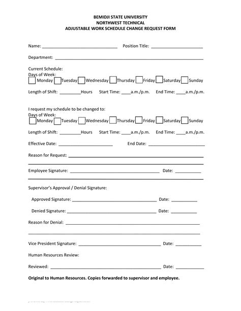 Schedule Request Form Fill Out Printable PDF Forms Online