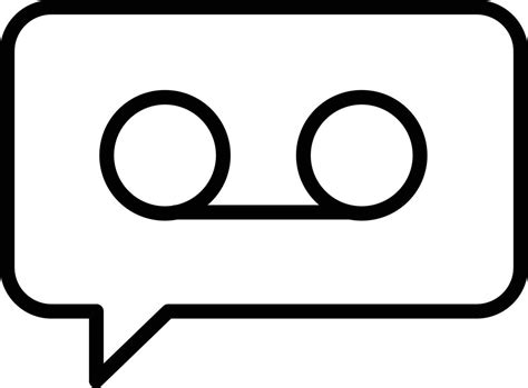 voicemail icon. recording sign. voice chat symbol. voice message sign ...