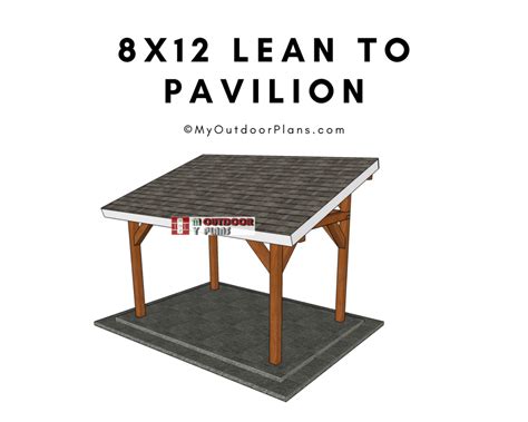 X Lean To Pavilion Plans