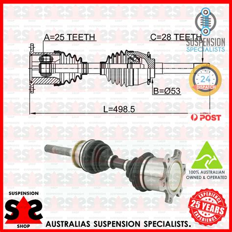 Front Axle Right Drive Shaft Suit Ssangyong Korando Kj Kj