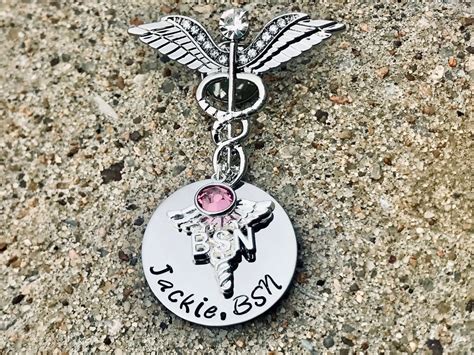 Personalized Nursing Pin Lpn Bsn Rn Customized Nurse Pin Nursing