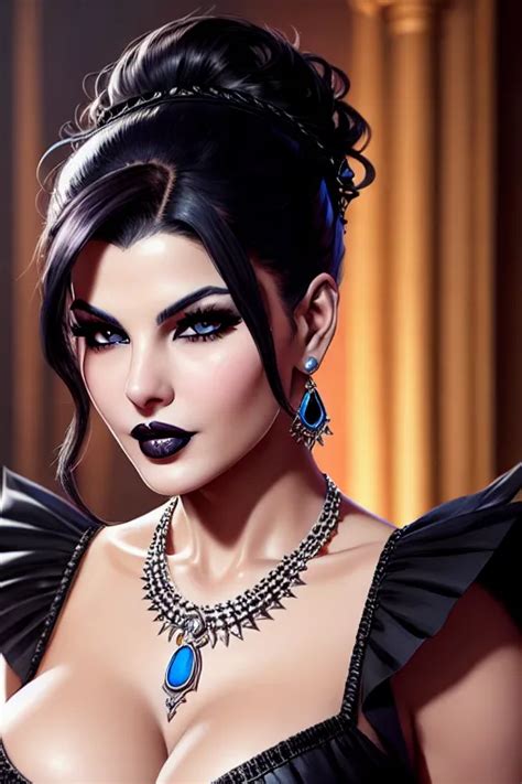 Dopamine Girl A Concept Art Of Jacqueline Fernandez Wearing Goth