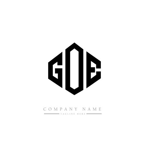 goe letter logo design  polygon shape goe polygon  cube shape