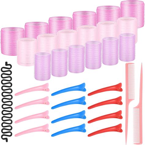 Pcs Hair Rollers Set Self Grip Curlers Hair Rollers Mm Mm Mm