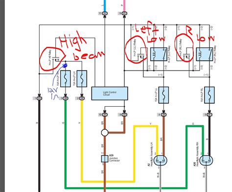 Toyota Headlight Wiring Diagram Color Codes