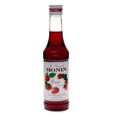 Monin Strawberry Syrup 100 CL Malaysia 6 Bottles Per Box Global