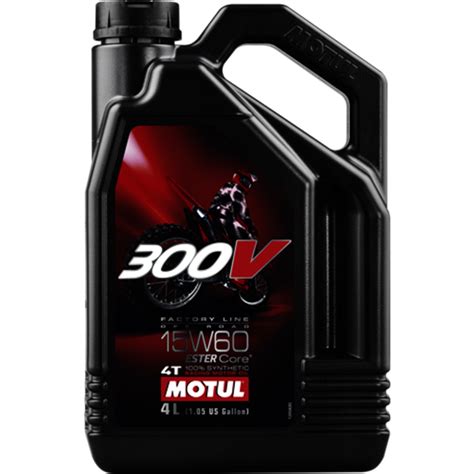 Aceite Motul 300V 4T 15W60 Off Road 4 Litros 104138