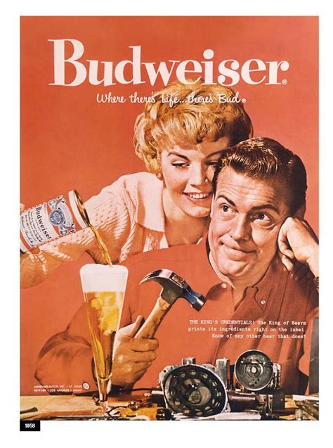 Budweiser Adapts Its Sexist Ads From The 50s And 60s To 2019 Old Ads Vintage Ads Beer