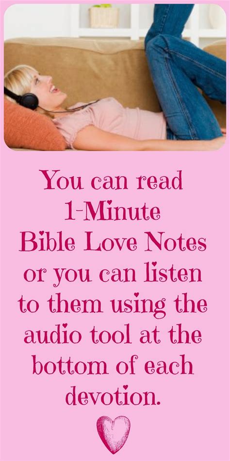 1 Minute Bible Love Notes Subscribe And Read Or Listen