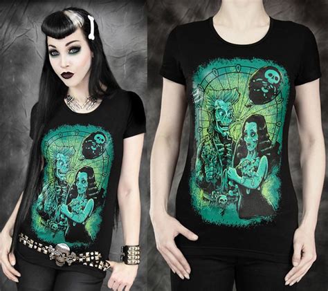 Skeleton Bride Printed Gothic Womens T Shirt Gothgothicteetee Shirtssteampunk T Shirts