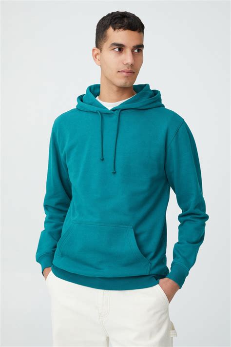 Essential Fleece Pullover Emrald Green Cotton On Hoodies And Sweats