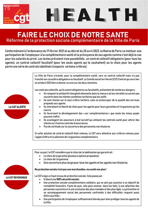 Réforme de la protection sociale complémentaire à la Ville de Paris