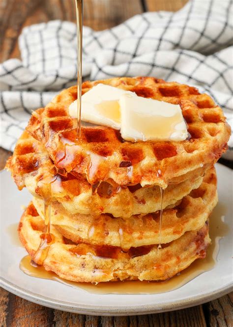 Corn Bacon Cheddar Waffles Barefeet In The Kitchen