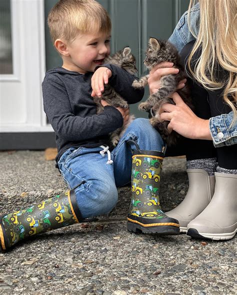 Western Chief Kids Tractor Tough Rain Boots Taupe