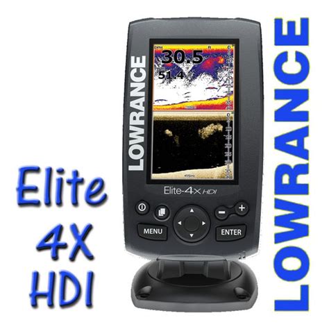 Lowrance ★ Elite 4x Hdi ★ Fishfinder Hybrid Transducer 4 X Fish Finder