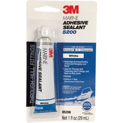 3M 1 Oz. White Marine Adhesive Sealant 5200 05206, 1 - Kroger