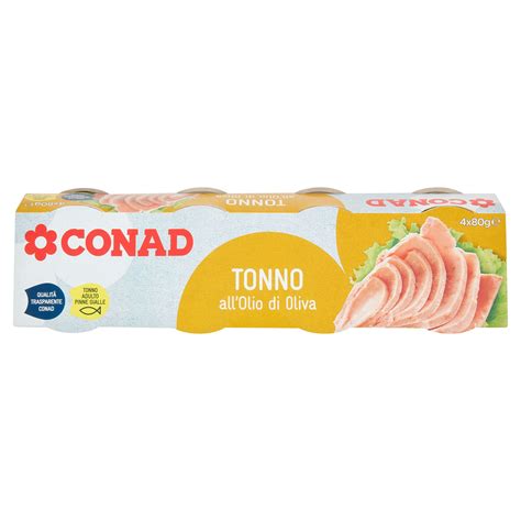 Tonno All Olio D Oliva G 80 X 4 Conad Conad