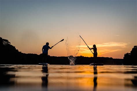 Ladybird Lake Paddle Board Engagement Session John Winters Photography