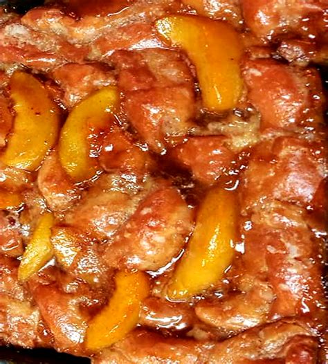 Homemade Krispy Kreme Peach Cobbler Tips Show