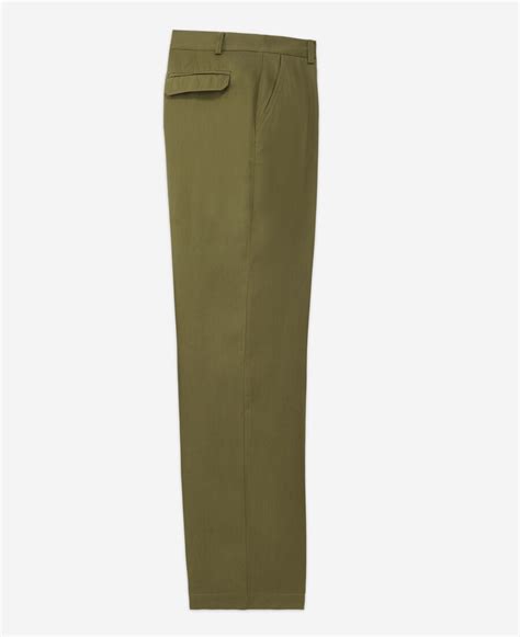 Khaki Tencel Military Style Pants The Kooples