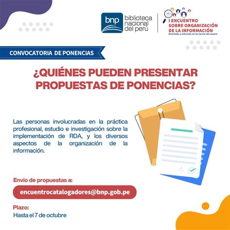 Biblioteca Nacional 🇵🇪 On Twitter 📢 ¡atenciÓn ¿sabes Quiénes Pueden Participar Como Ponentes