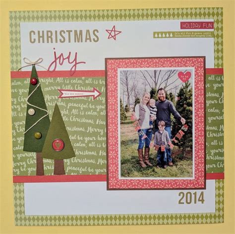 Christmas Scrapbook Layout Idea