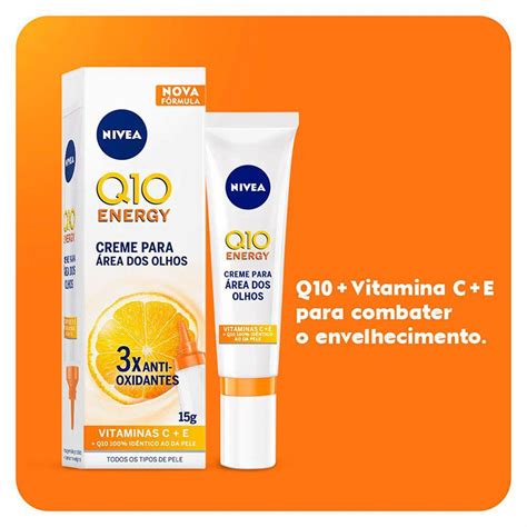 Q10 Plus C Antissinais Nivea Creme Facial Área dos Olhos Cuidados