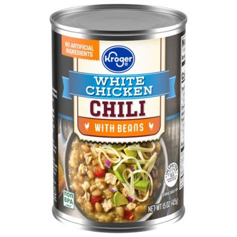 Kroger White Chicken Chili With Beans 15 Oz QFC