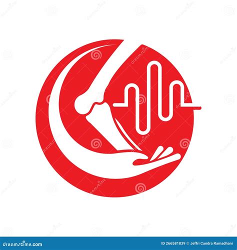 Joint Bones Vector Logo Design for Orthopedic Clinics Stock Vector