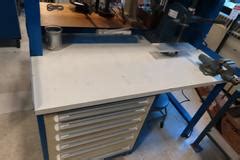 Machines Used Stanley Vidmar Cabinet Base Workbench With Formica Top