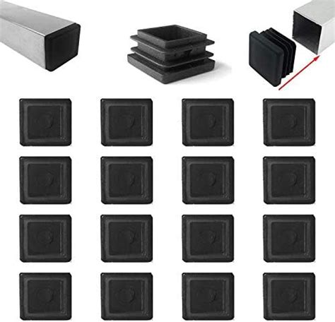 Zaky 16 Stück Lamellenstopfen für Vierkantrohre 50x50 mm Rohrstopfen