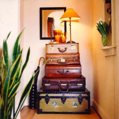 Ethnic Cottage Decor Decorating With Vintage Luggage