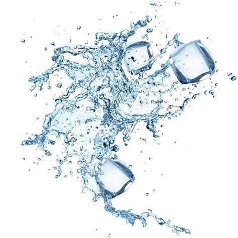 Water splash with ice cubes — Stock Photo © Kesu01 #11604104