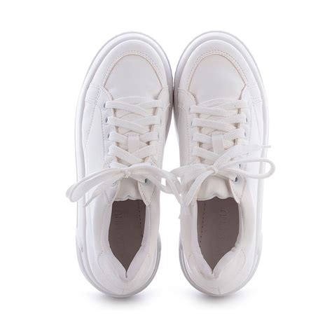 Tênis Damannu Shoes Flatform Debby Feminino Branco