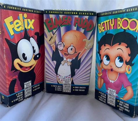 1989 Vhs Cartoon Classics Etsy