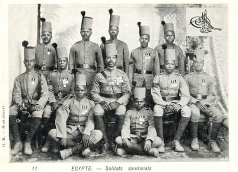 Sudanese Soldiers In The Egyptian Army 1899 Anglo Egyptian Invasion