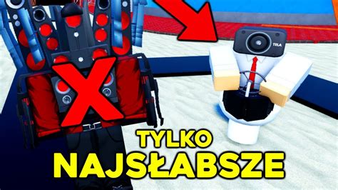 Gram NajsŁabszymi Jednostkami Najtrudniejsze Wyzwanie W Skibidi Toilet Tower Defense Roblox