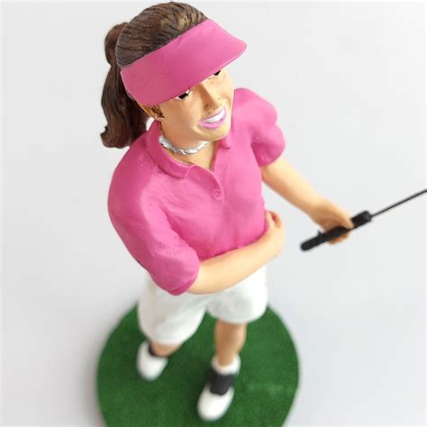 Figura Deportes Golfista Femenina Swing Decorativa Cms Chemar Decor