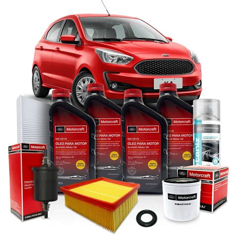 Kit Revisão Troca de Óleo Motorcraft 5w20 Ford Ka 1 0 1 5 2018 2019