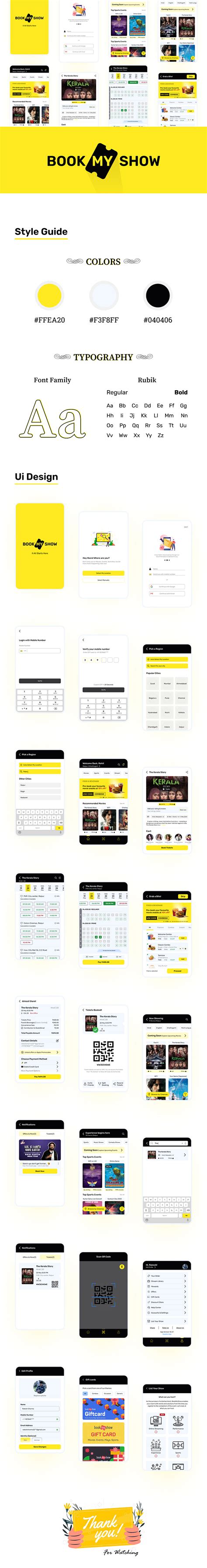 BookMyShow - App Redesign by Dhaval Umaretiya on Dribbble