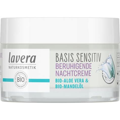 Lavera Basis Sensitiv nyugtató éjszakai krém 50 ml Ecco Verde Online