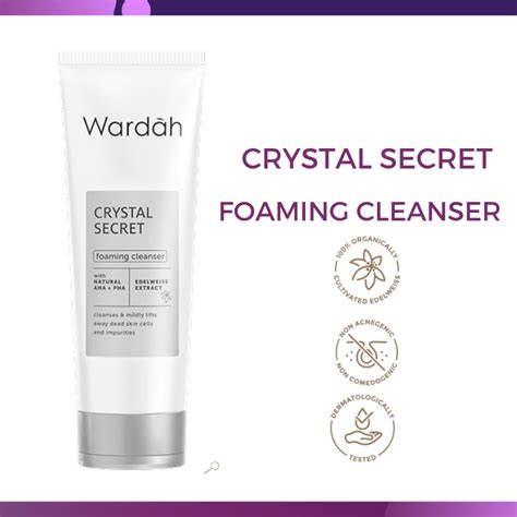 Jual Wardah Crystal Secret Foaming Cleanser Ml Shopee Indonesia