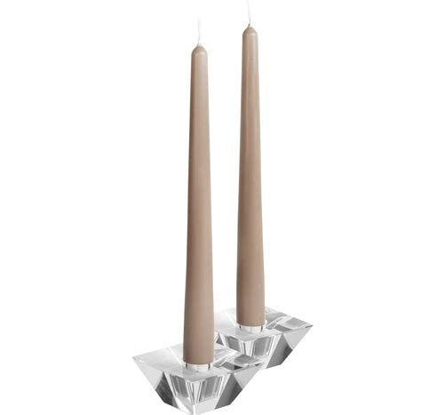 Hyoola 12 Inch Dripless Unscented Taupe Taper Candles 10 Hour Burn Time 12 Pack Walmart