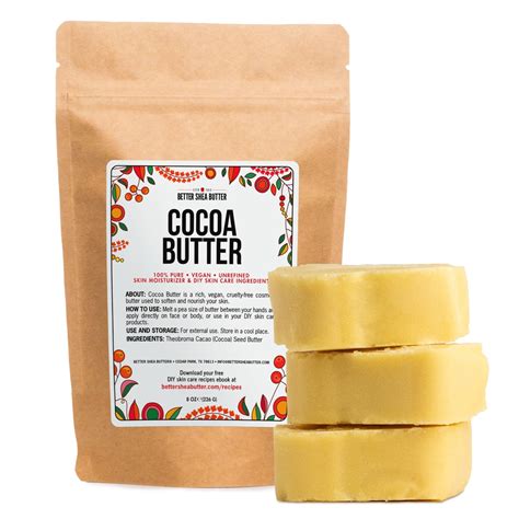 Raw Cocoa Butter - Organic, Pure & Unrefined | Better Shea Butter