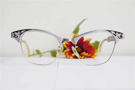 Vintage Cat Eye Glasses 1960s Cateye Frames By Artcraft Etsy Cat