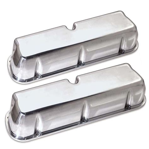 Moroso Polished Aluminum Valve Covers Ford Sb Tall No Logo