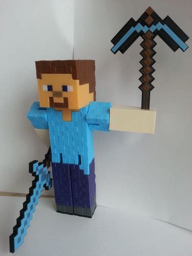 3D Printed Minecraft Steve by coufi2002@seznam.cz | Pinshape