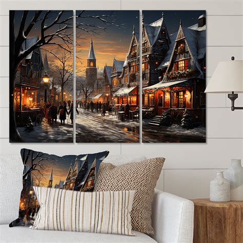 Winston Porter Winter Village Carnival Ii Landscapes Metal Wall Decor