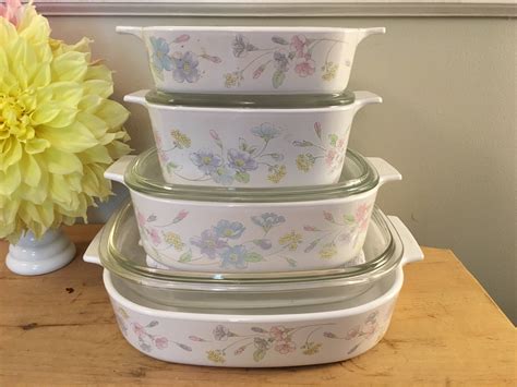 Corningware Pastel Bouquet Pattern